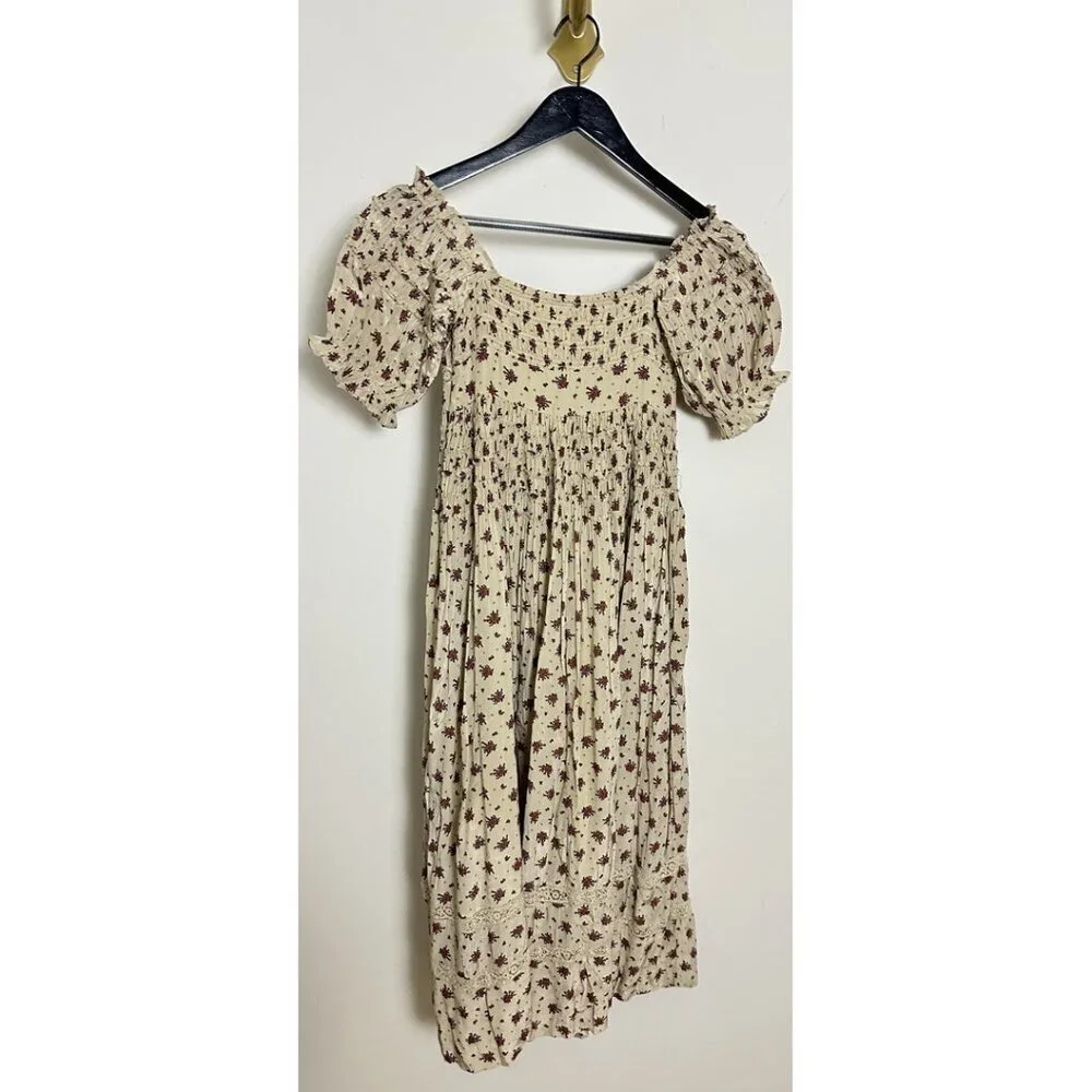 FREE PEOPLE Bali-Juniper Dress in Ivory Size US 0 - Picture 6 of 10